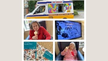 Coventry care home has a visit from the ice cream van